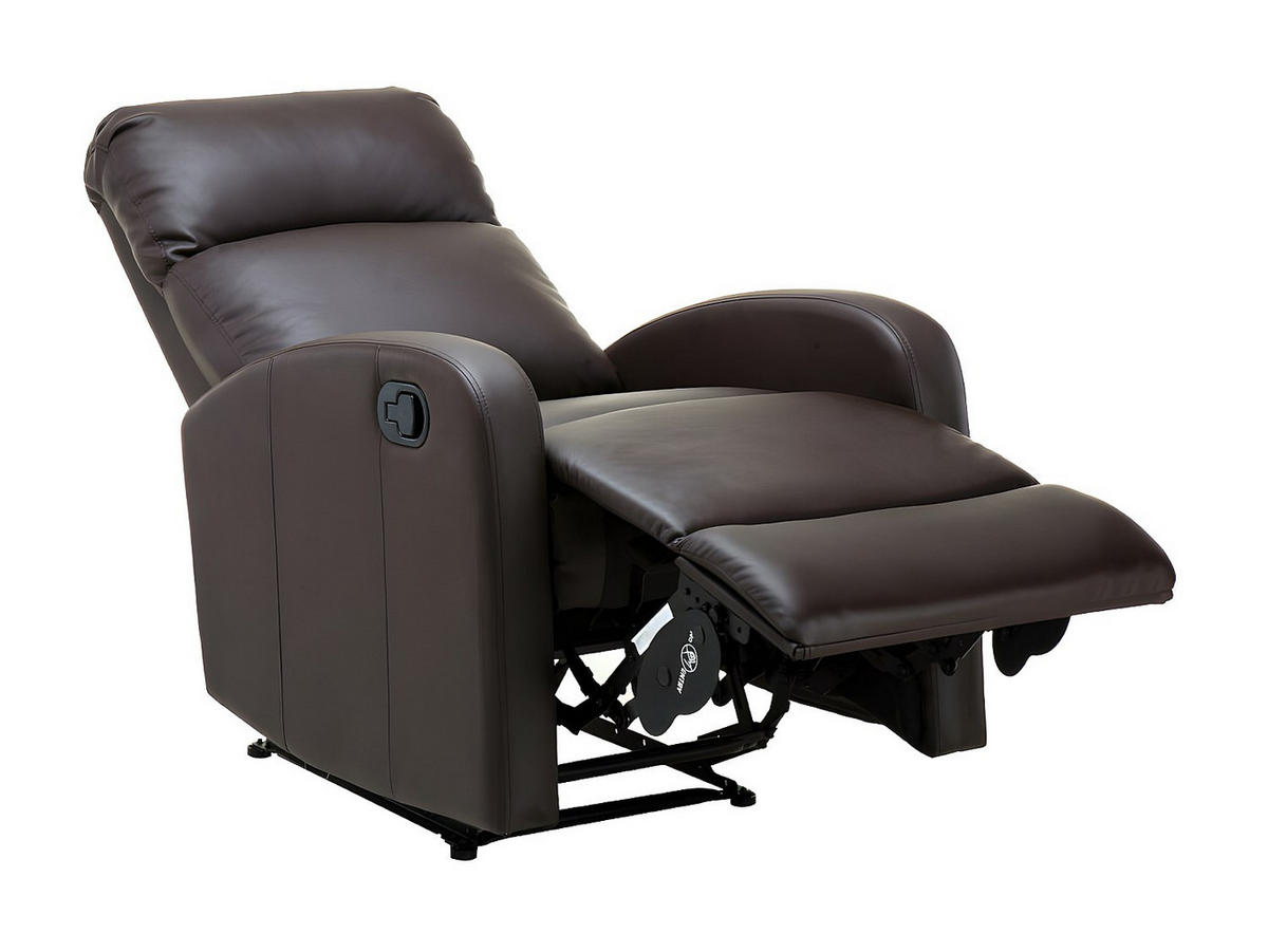 RELAXSESSEL Fernsehsessel - Kunstleder - Braun - ISAO - Braun, Leder (65/101/91cm) - Vente-Unique