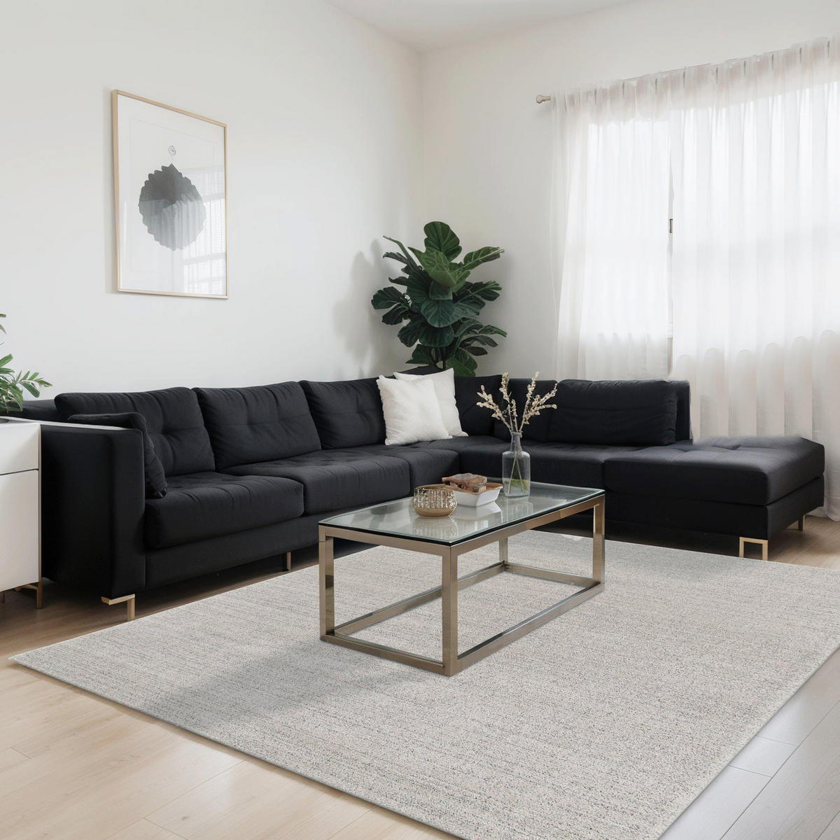 TEPPICH ultraweich aus recycelten Fasern grau - Grau, Textil (200/290cm) - AFK Living