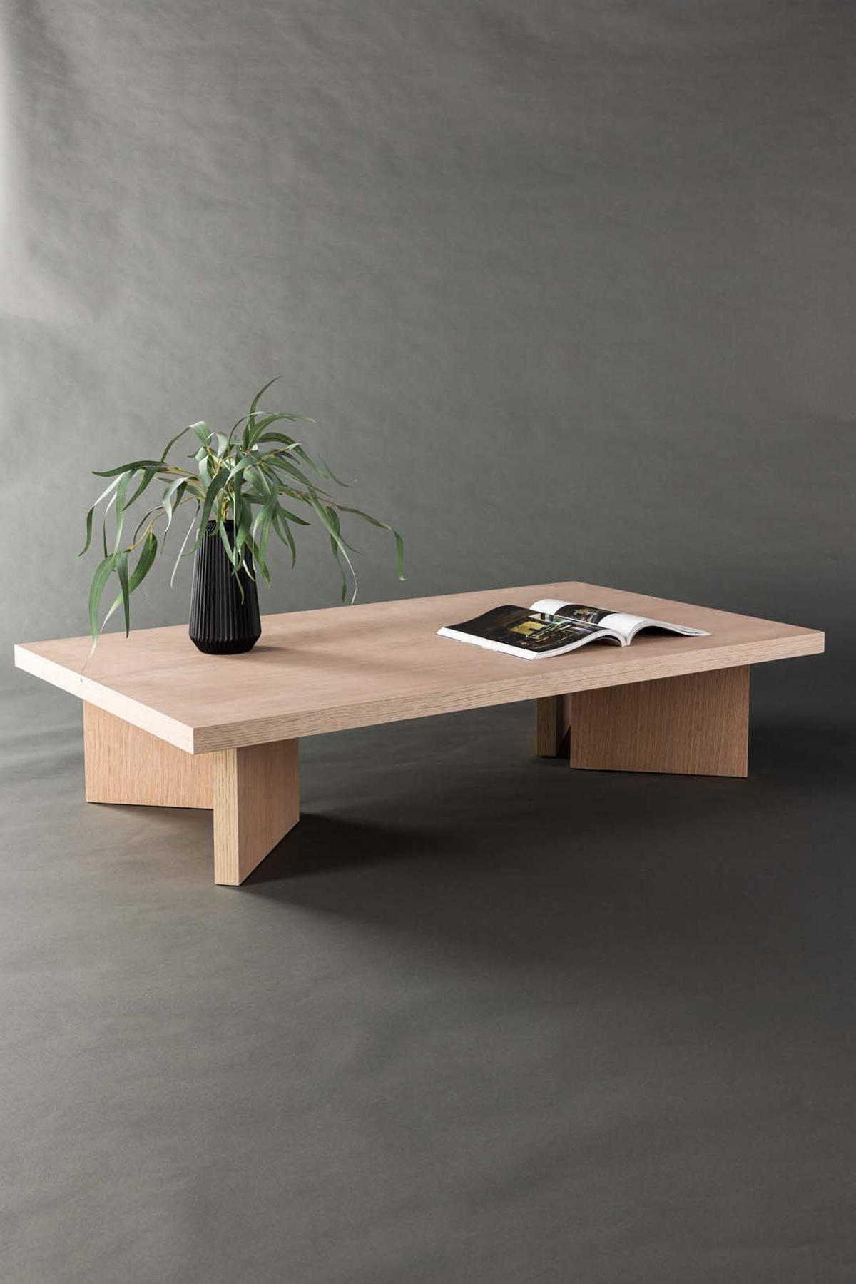 COUCHTISCH Whitewash - Weiß, Holzwerkstoff (140/80/30cm) - ebuy24