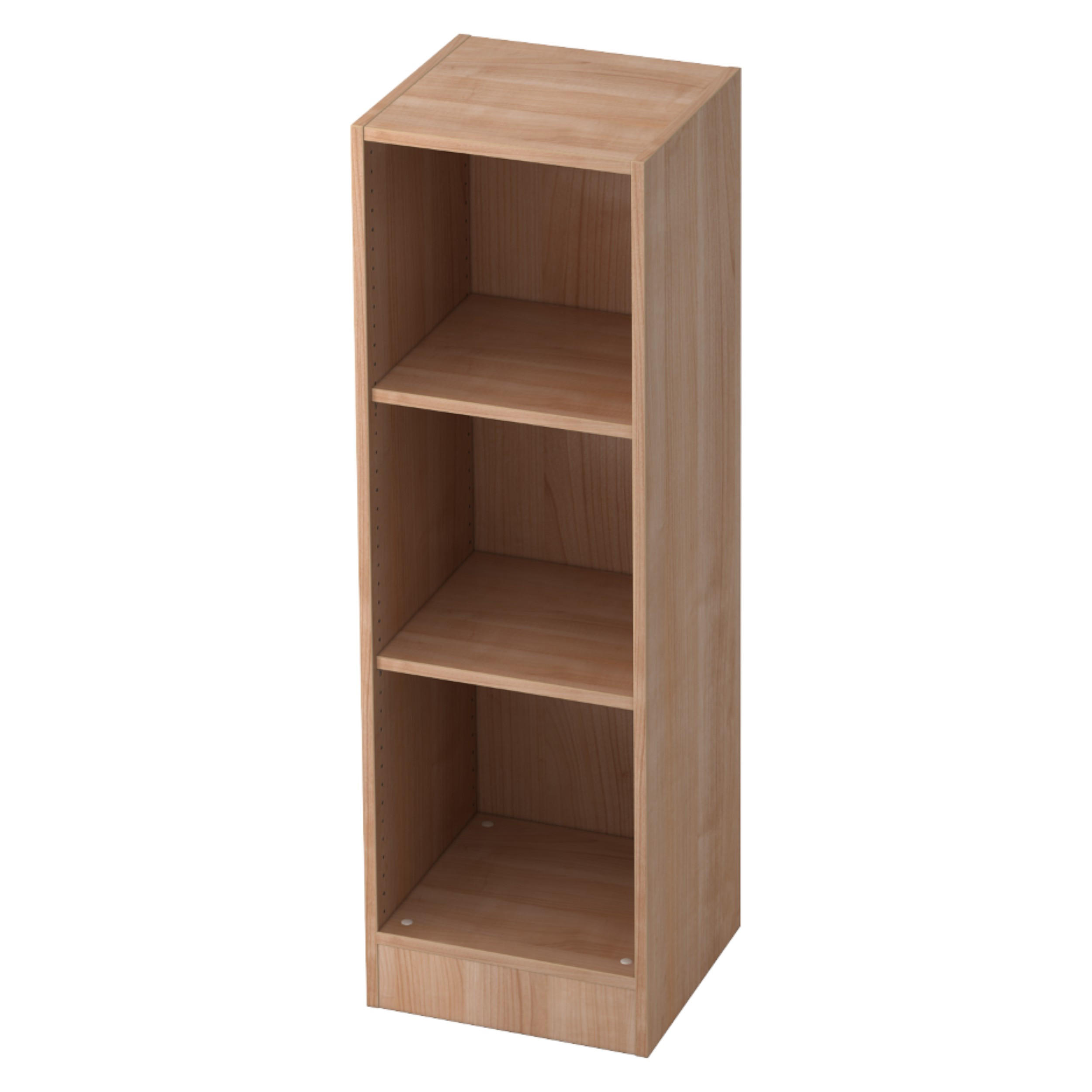 REGAL - 3 Ordnerhöhen 40/40,6/127 cm in Nussbaumfarben - Nussbaumfarben, Holzwerkstoff (40.6/127/40cm) - bümö