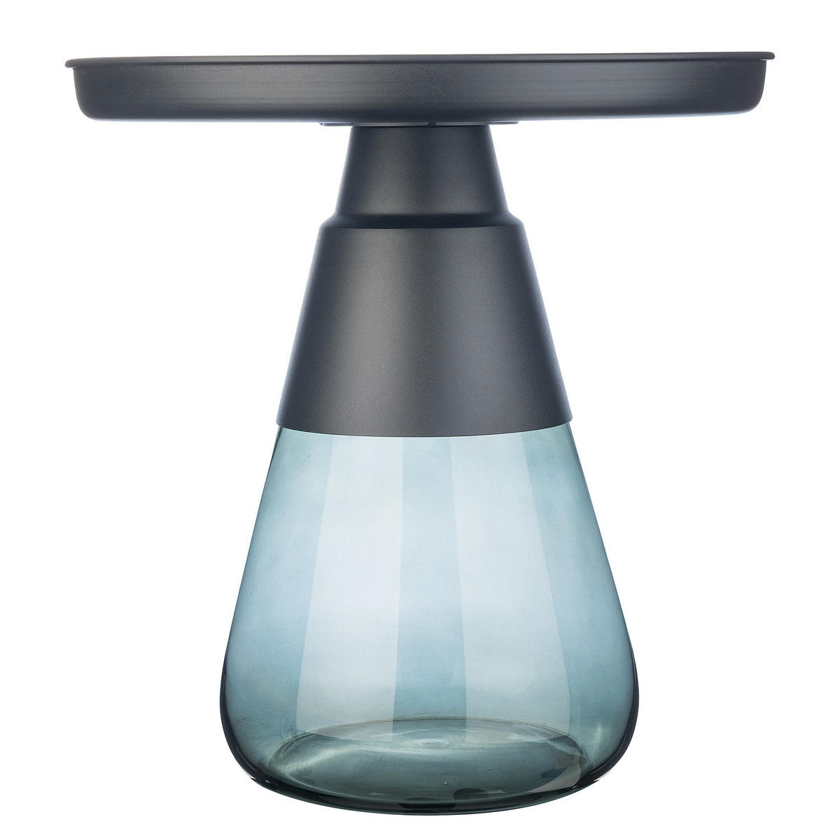 COUCHTISCH - Glas / Metall - Grau/Grün, Glas/Metall (53/53/53cm) - home24
