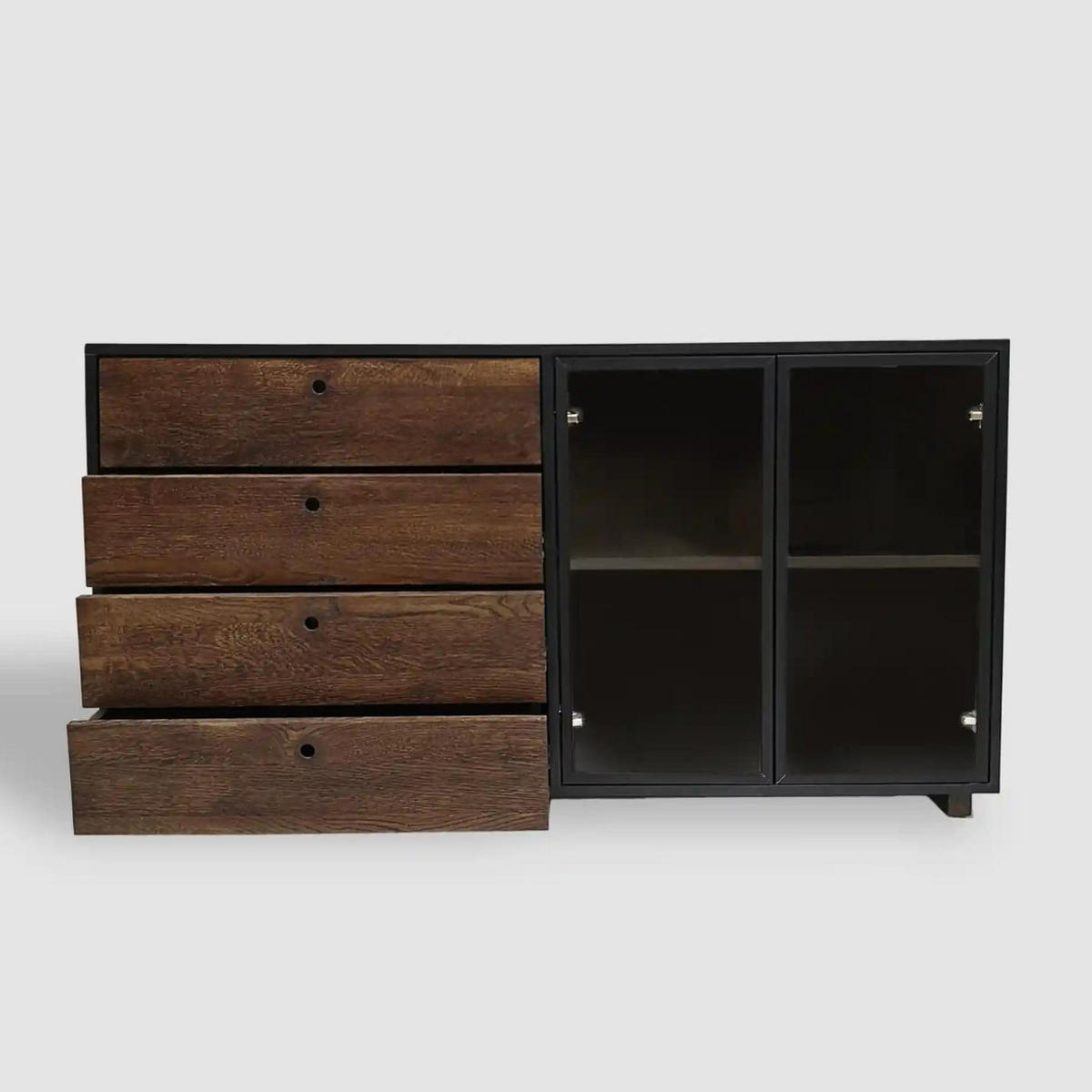 HOLZKOMMODE mit Schubladen für das Wohnzimmer BERGEN - Eichefarben, Holz (150/80/45cm) - Rawood Furniture