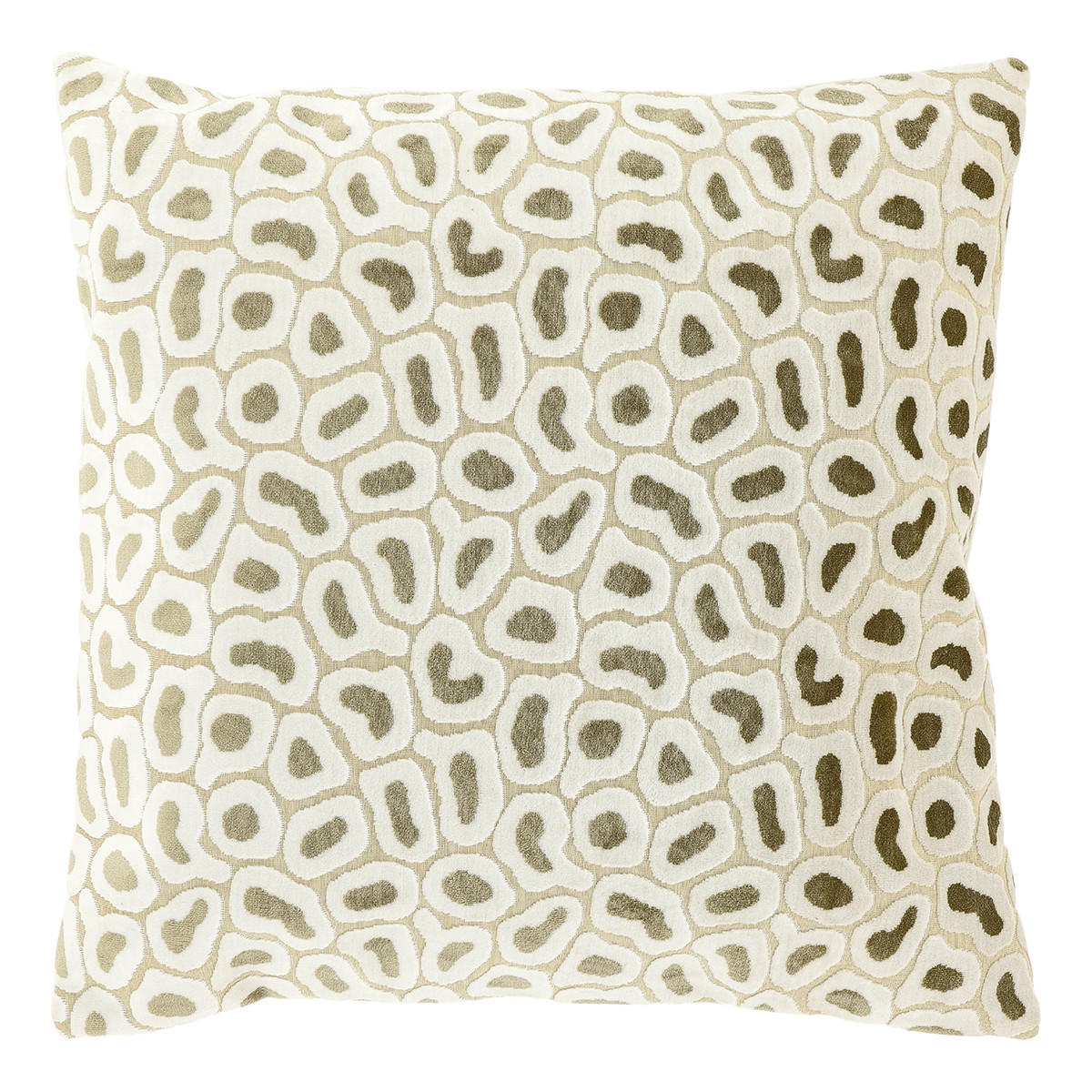 DEKOKISSEN Mirelle Weiß 45/45/8 cm - Weiß, Textil (45/45cm) - Unique Living