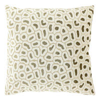 DEKOKISSEN Mirelle Weiß 45/45/8 cm - Weiß, Textil (45/45cm) - Unique Living