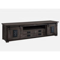 TV-BOARD Mango 200x55x55 grau lackiert RAILWAY #248 - Grau, Holz (200/55/55cm) - Massivmoebel24