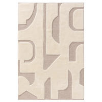 TEPPICH Elanie 120/170 cm - Beige/Creme, Kunststoff (120/170cm) - benuta Pop