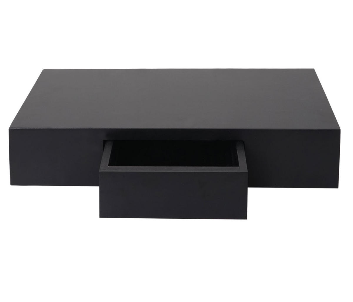 WANDREGAL Schwarz - Schwarz, Holz (40/8/25cm) - MCW
