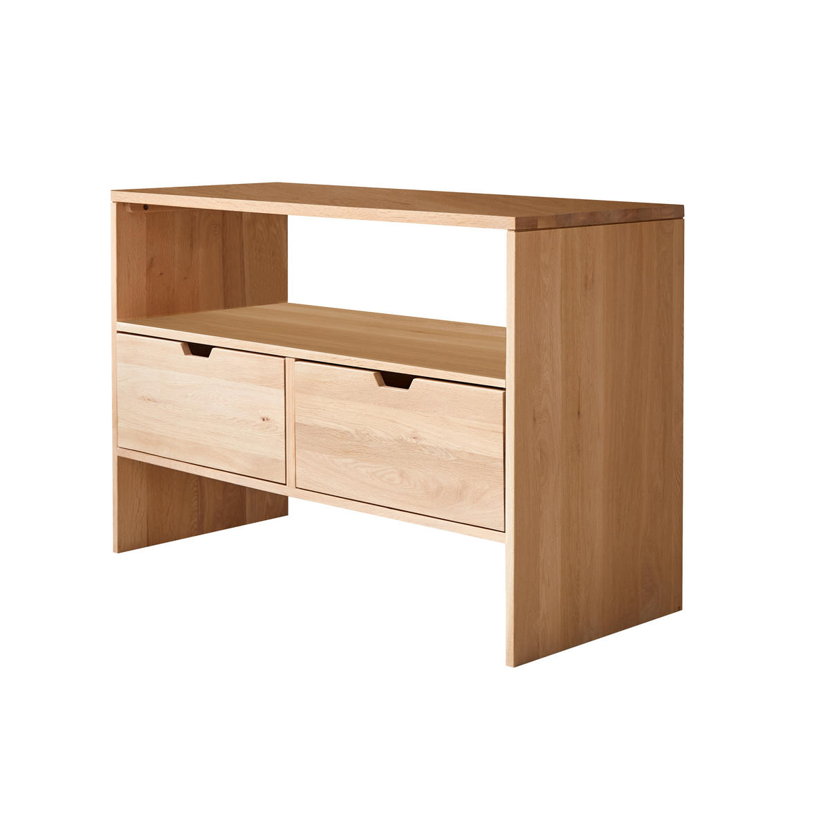 WASCHTISCHUNTERSCHRANK Kwarto Natur aus Eiche - Naturfarben, Holz (110/78/50cm) - Tikamoon