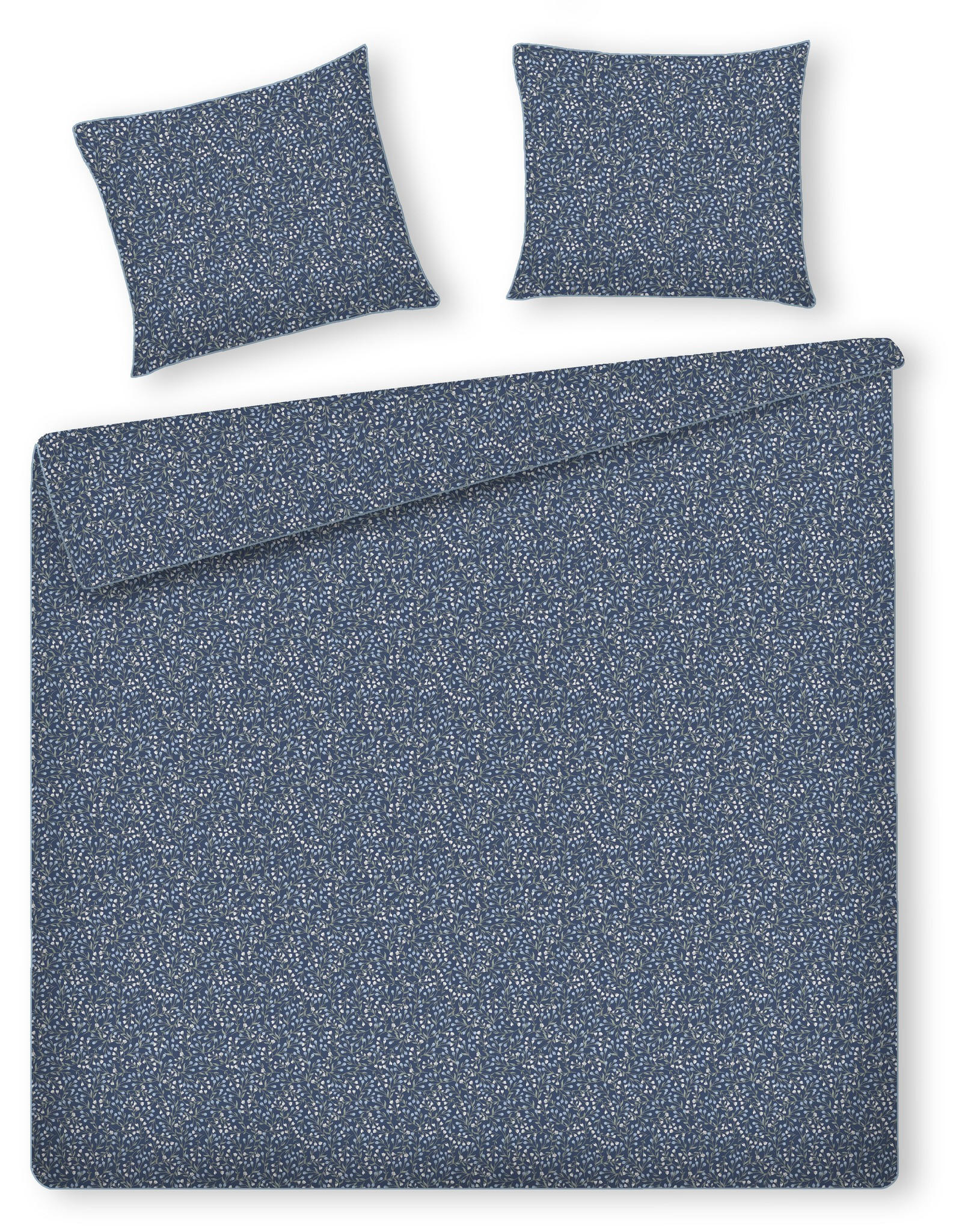 BETTWÄSCHE Crisenta - Blau, Textil (200/220cm) - home&you