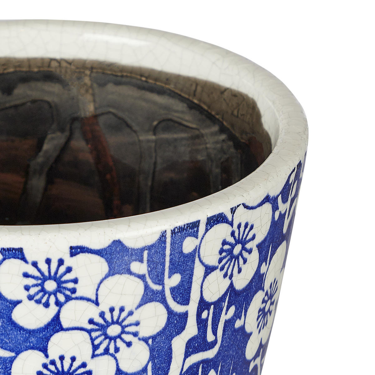 BLUMENTOPF (6er Set) Evergreen - Blau, Keramik (12cm) - BUTLERS