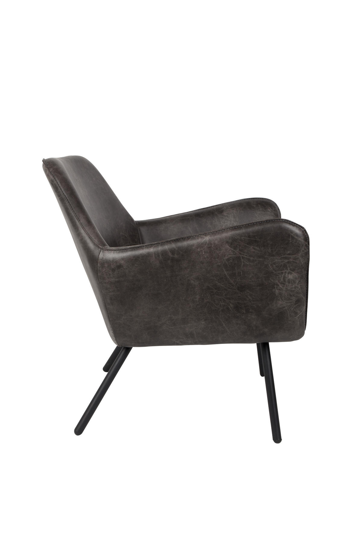 SESSEL Bon - Grau - 76/80/78 cm - Grau, Textil (80/78/76cm)
