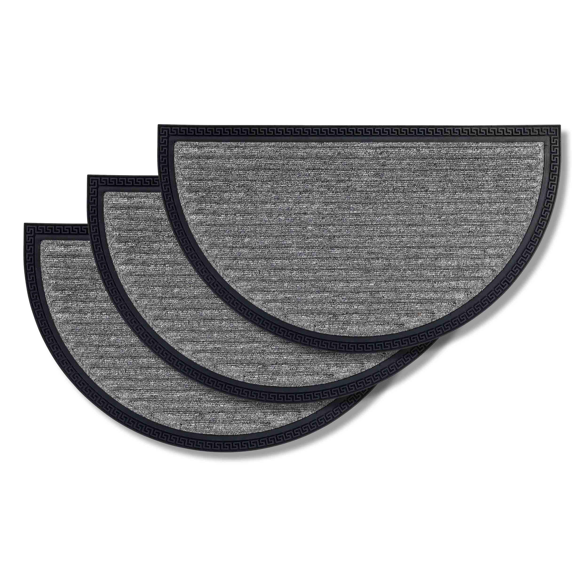 VONKAJŠIA rohož BORDER STAR HR 3ER SET - strieborná, textil (40/70cm) - Astra