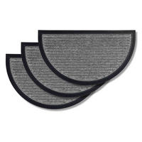 VONKAJŠIA rohož BORDER STAR HR 3ER SET - strieborná, textil (40/70cm) - Astra