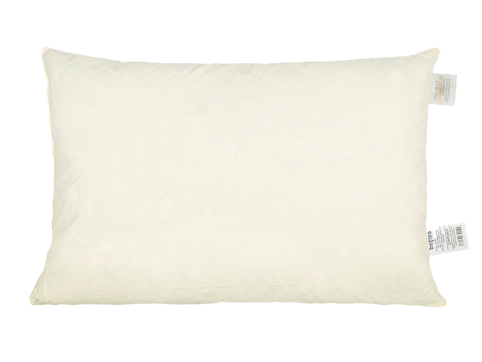 FEDERKISSEN PublikPrall 40/60 - Beige/Creme, Naturmaterialien/Textil (40/60cm) - beties Heimtextil