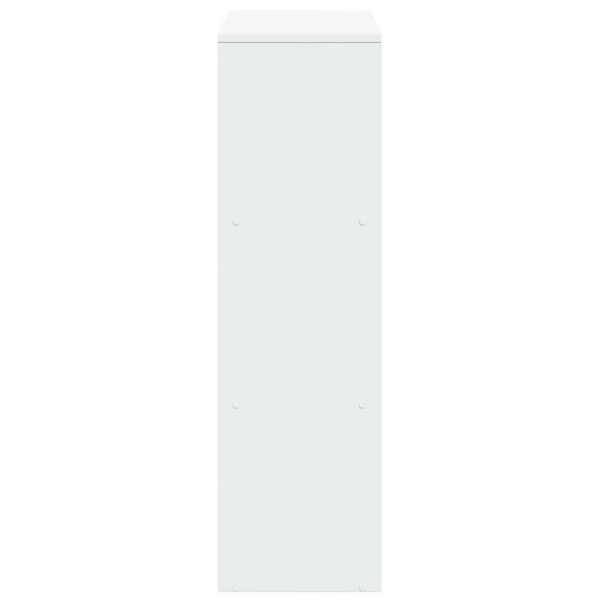 RAUMTEILER Bücherregal 3-Stufig Weiss 99/29/99 Cm Holzwerkstoff - Weiß, Holzwerkstoff (99/99/29cm) - vidaXL
