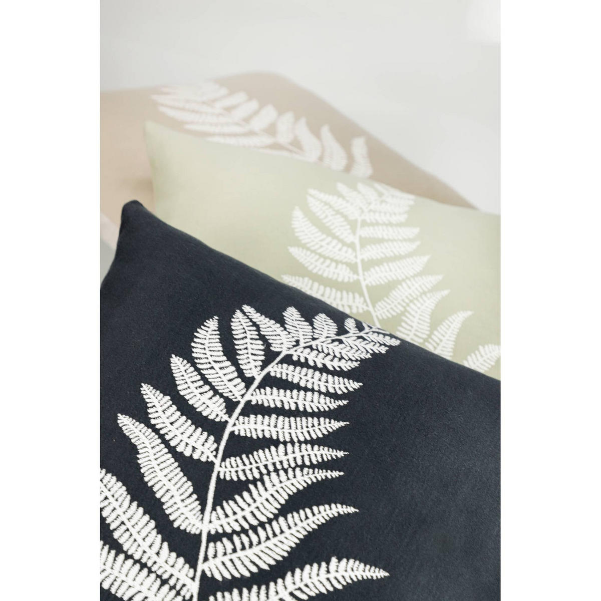 ZIERKISSENHÜLLE VIVA - Anthrazit, Textil (45/45cm) - Schöner Wohnen