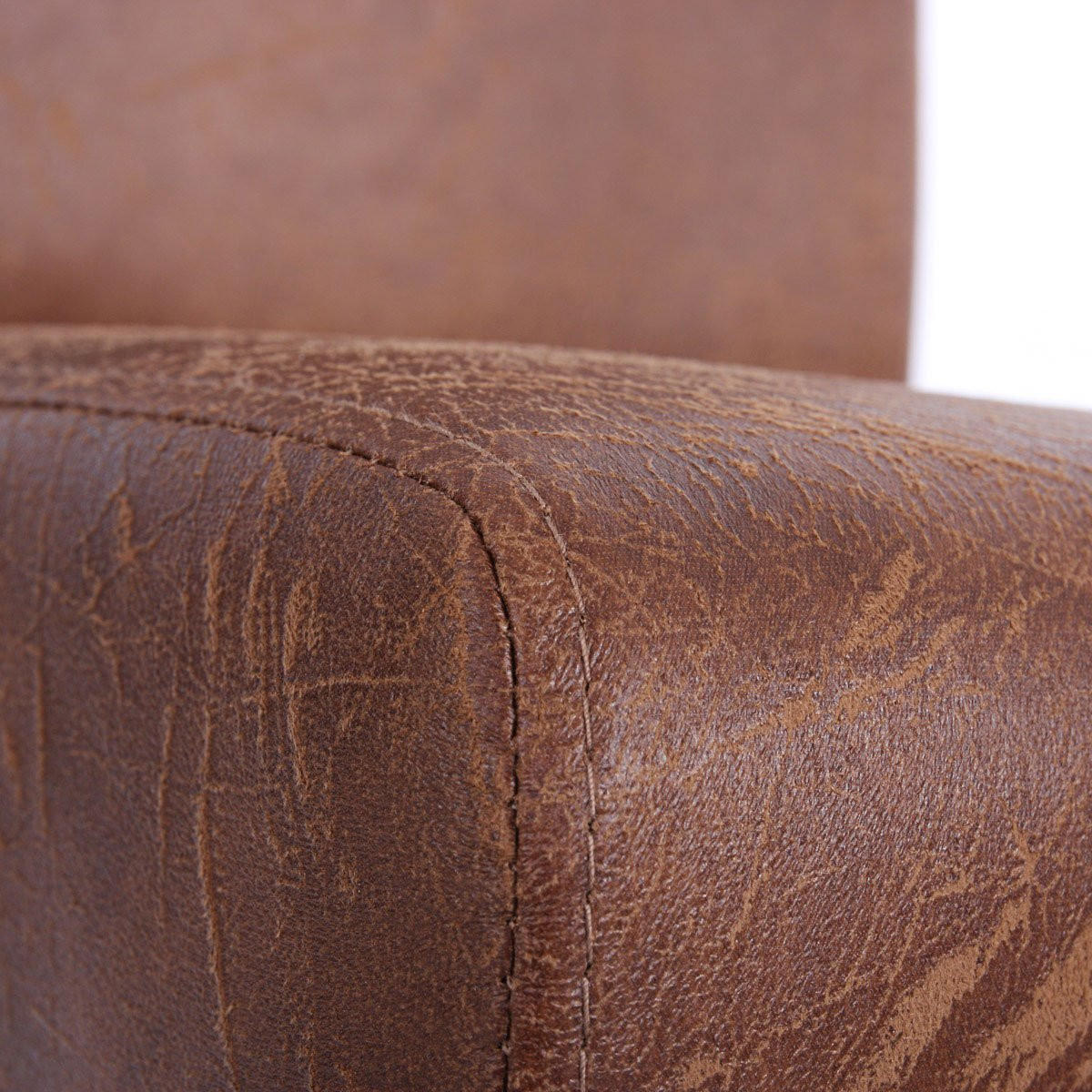 ESSZIMMERSTUHL TEXTIL Braun 6er-Set - Braun, Textil (43/90/56cm) - MCW