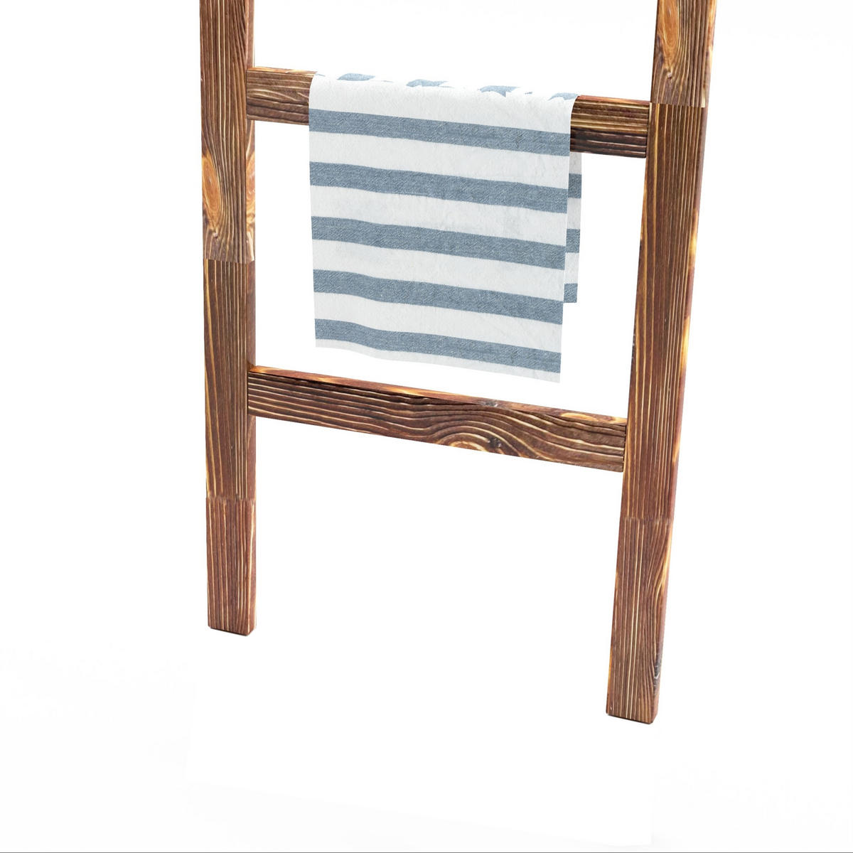 HANDTUCHLEITER Luumäki - Dunkelbraun, Holz (47/120/2cm) - [en.casa]