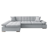 ECKSOFA Malwi, Seite: Links - Platinfarben, Holz/Textil (278/161cm) - MIRJAN24