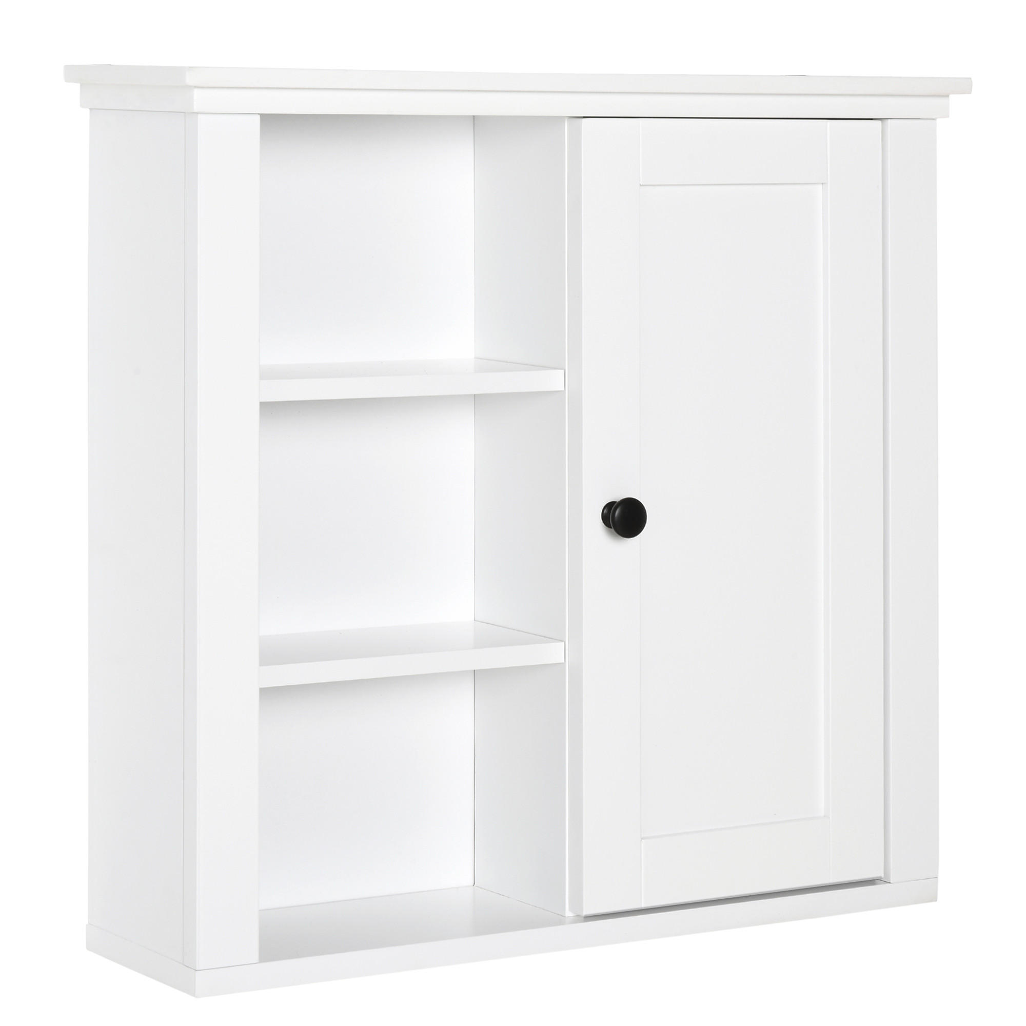 HÄNGESCHRANK DE-15851 mit 3 Nischen Weiß - Weiß, Holzwerkstoff (14.5/50.5/53cm) - ComfortXL