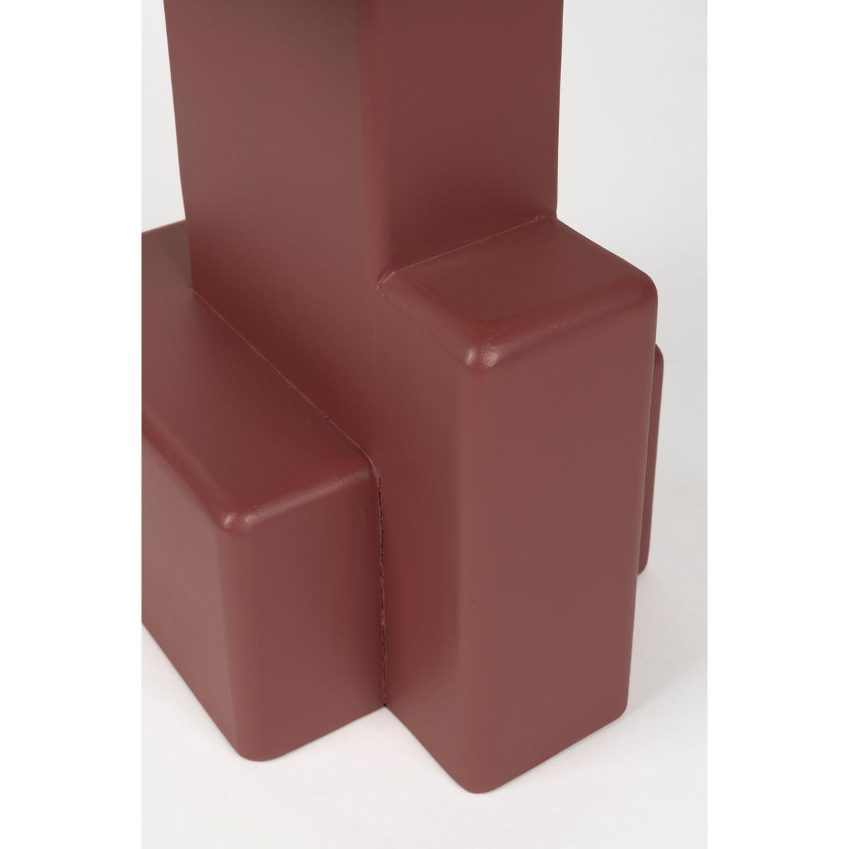 BEISTELLTISCH Blast Quadratisch Rot - Rot, Holzwerkstoff (35/35/50cm) - Housecraft Living