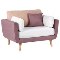 SESSEL Stoff Rosa Bolga - Pink, Textil (119/89/83cm) - Beliani