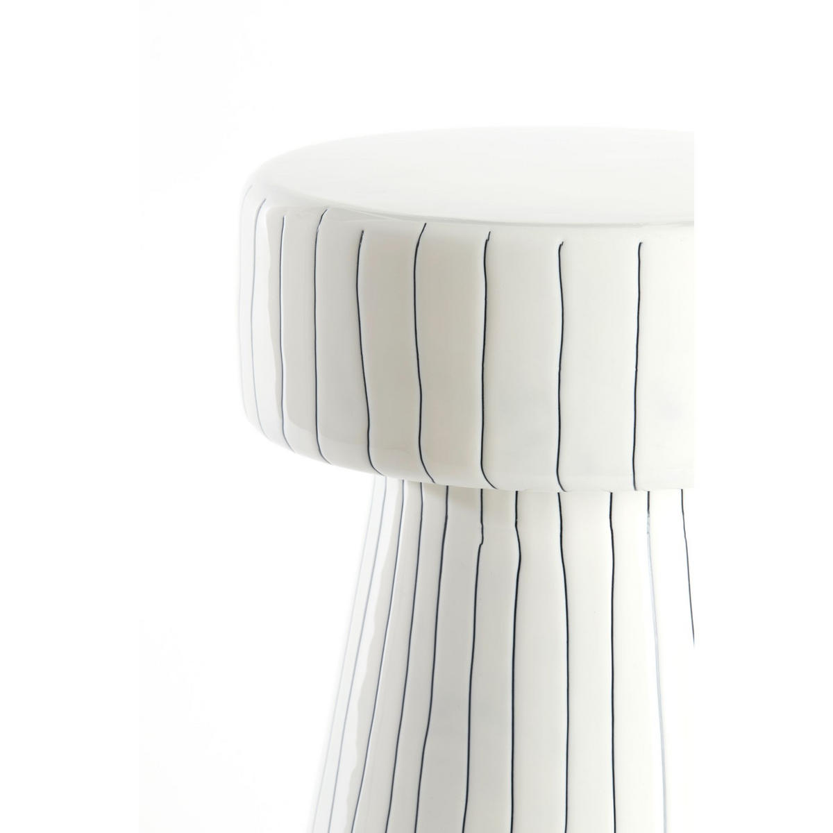 BEISTELLTISCH Dakwa Weiß 29/29/47 cm - Weiß, Metall (29/29/47cm) - Light & Living