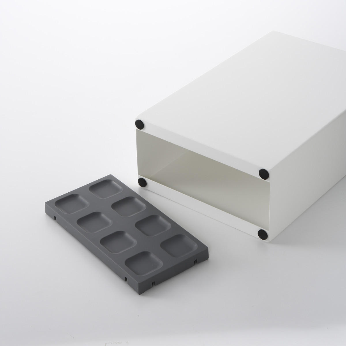 SCHIRMSTÄNDER Smart weiß 23/36/12 cm für bis zu 8 Schirme - Weiß, Metall (23/36/12cm) - Yamazaki