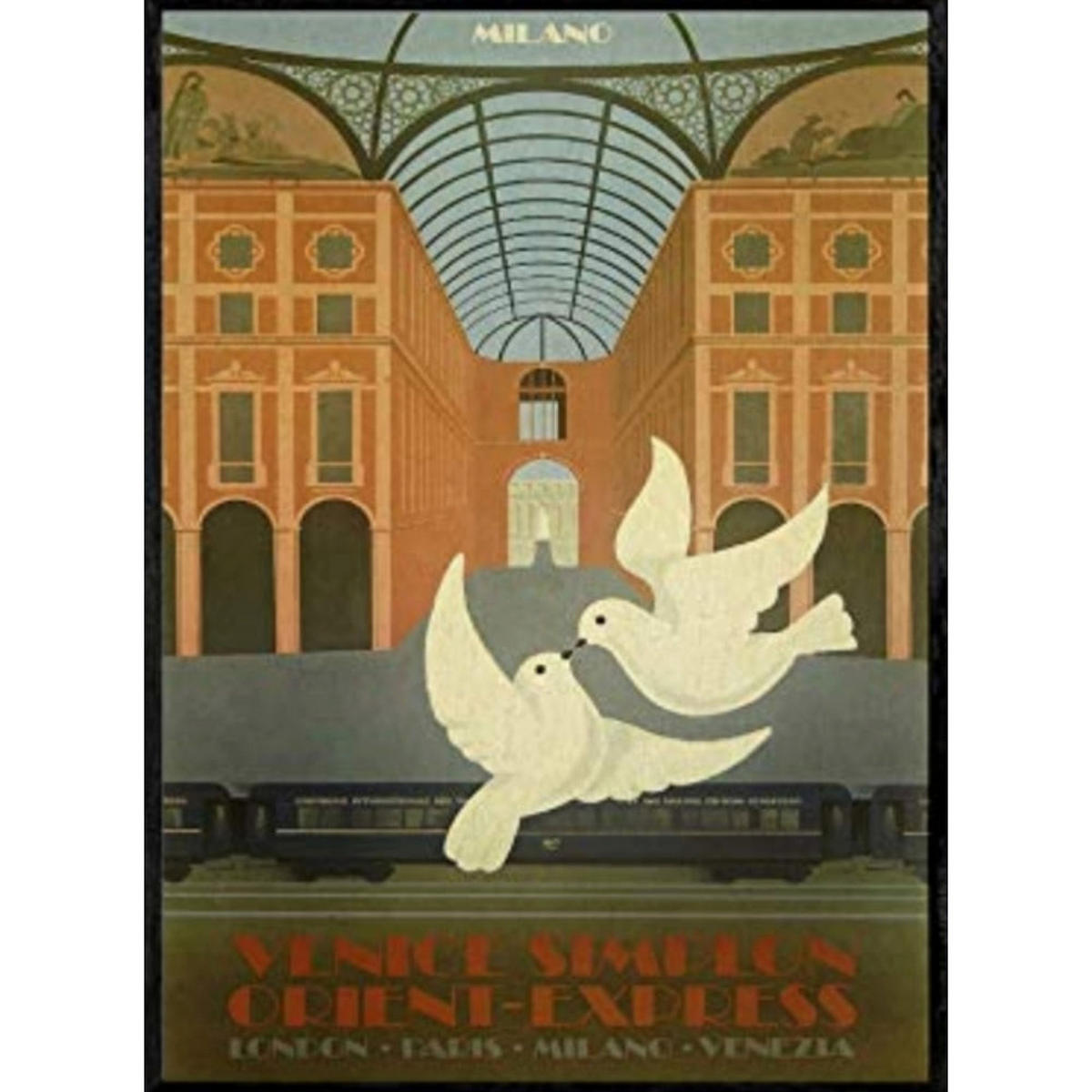 POSTER Frankreich & Italien Städte A3 Rahmenlos - Klar, Papier (29.7/5/42cm) - Nacnic