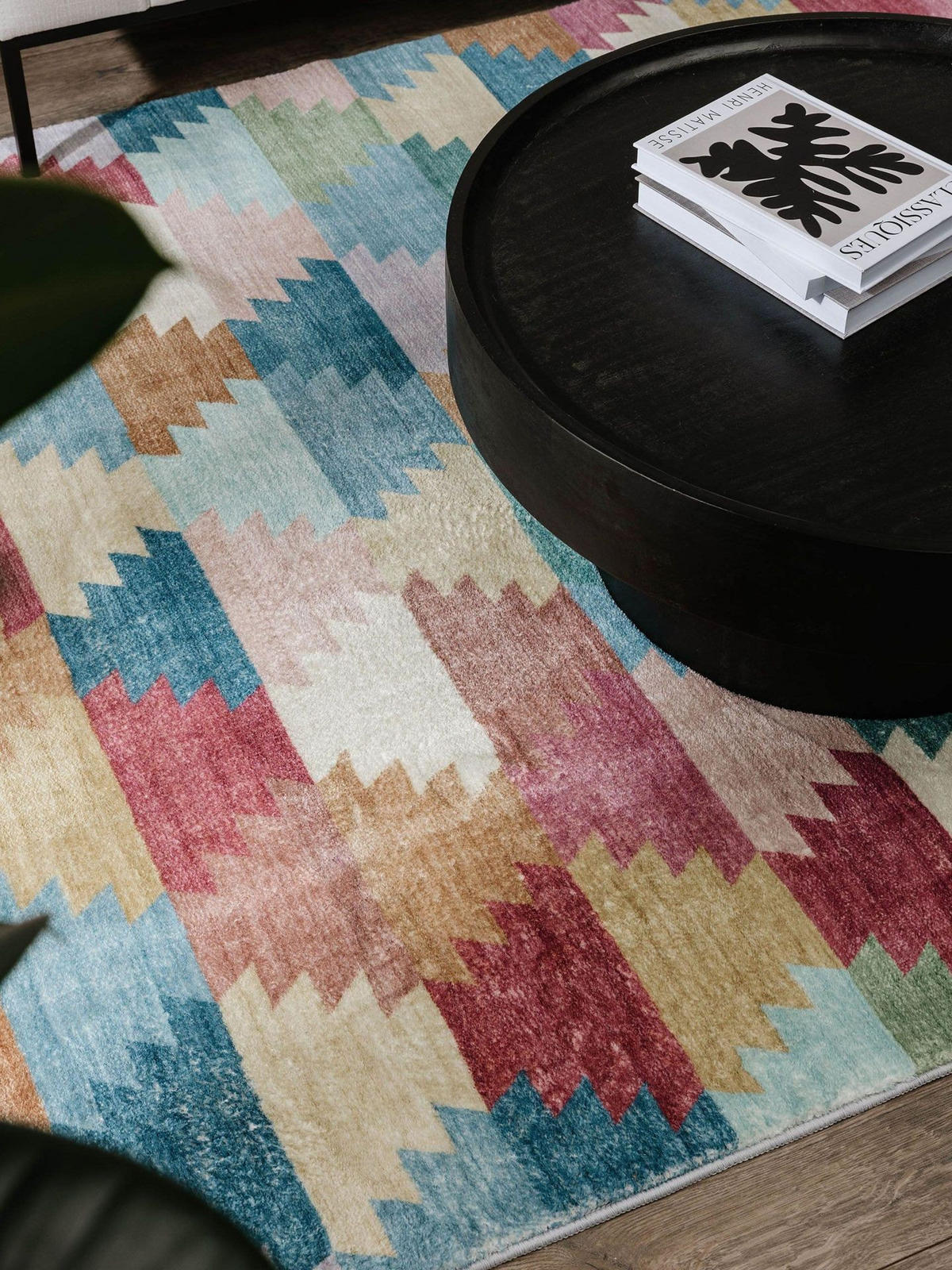 TEPPICH Mara Multicolor/Pink 160x230 cm - Pink/Multicolor, Textil (160/1cm) - KUNSTLOFT