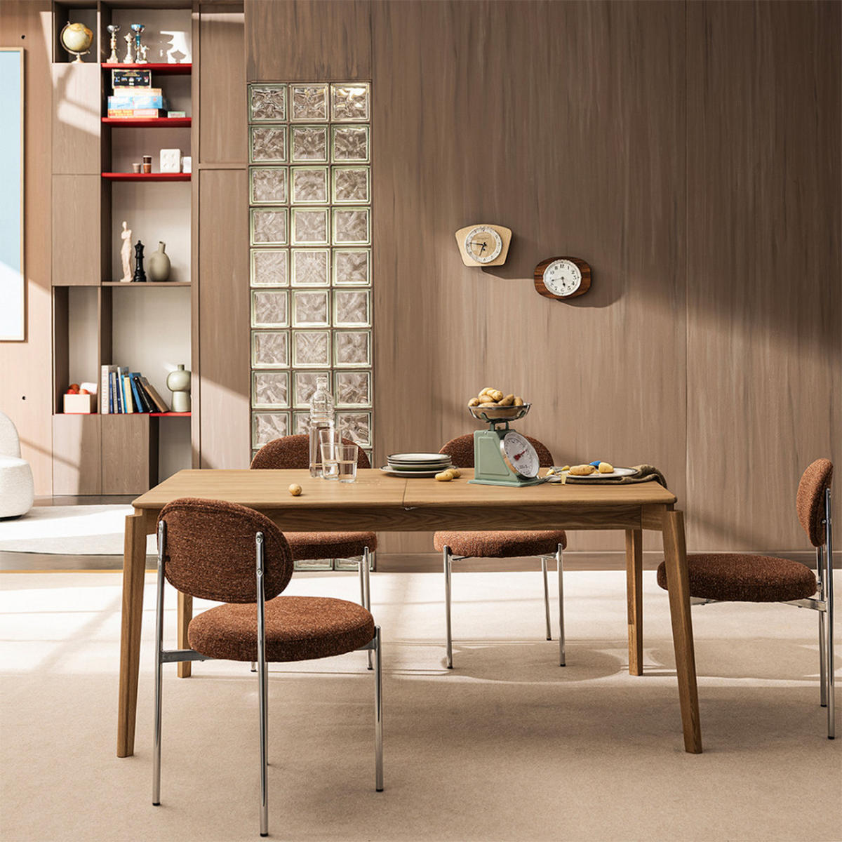 ESSTISCH - Klares Holz - Eschefarben, Holz (160/90/75cm) - Drawer