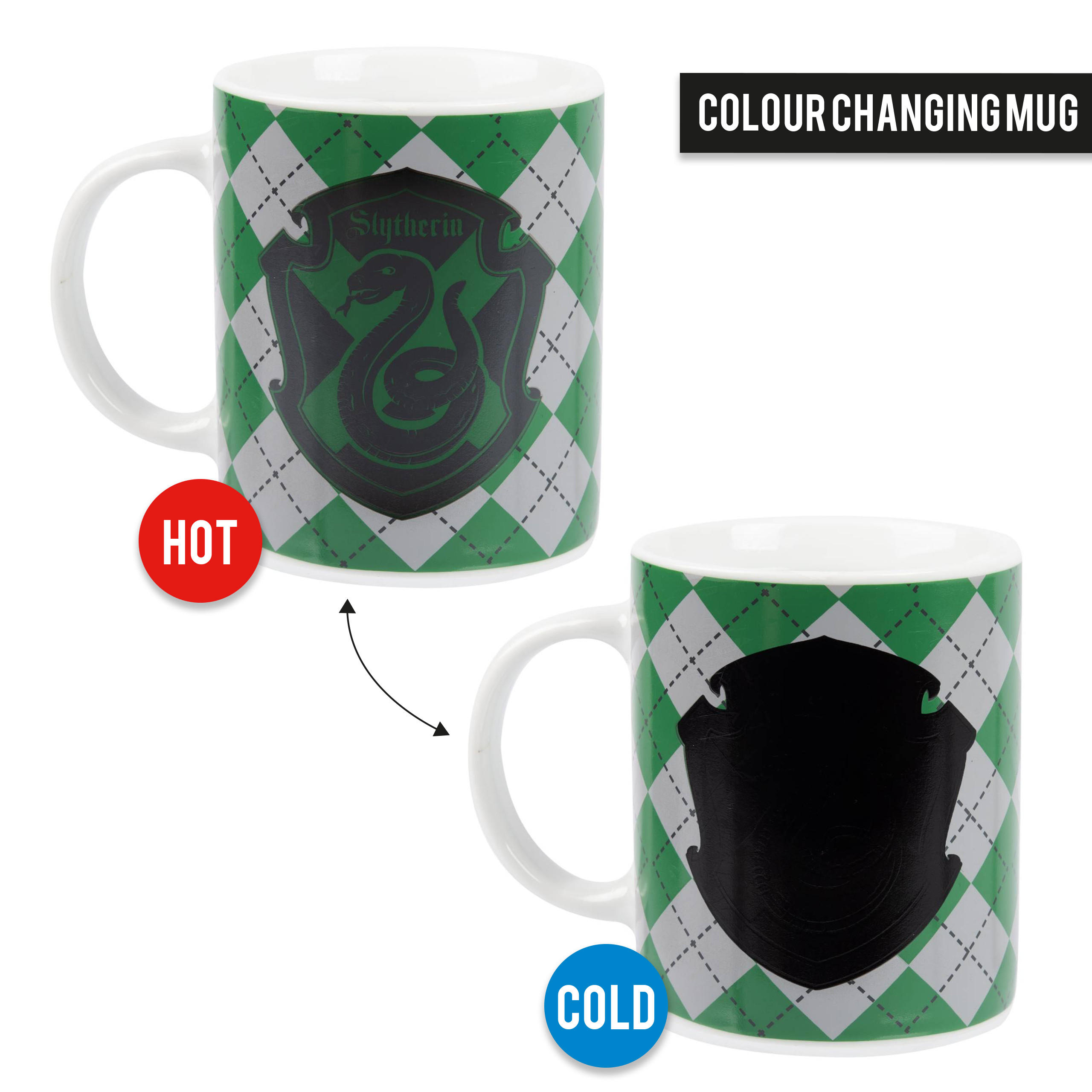KAFFEEBECHER Harry Potter Slytherin Mehrfarbig 320 ml - Multicolor, Keramik (0.32L) - United Labels