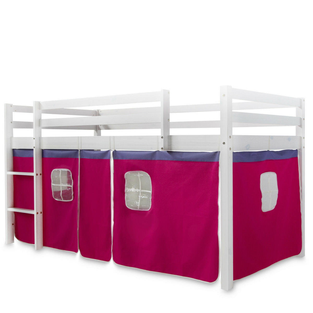 VORHANG für Hochbett Pink - Pink, Textil (197/86/1cm) - Homestyle4u