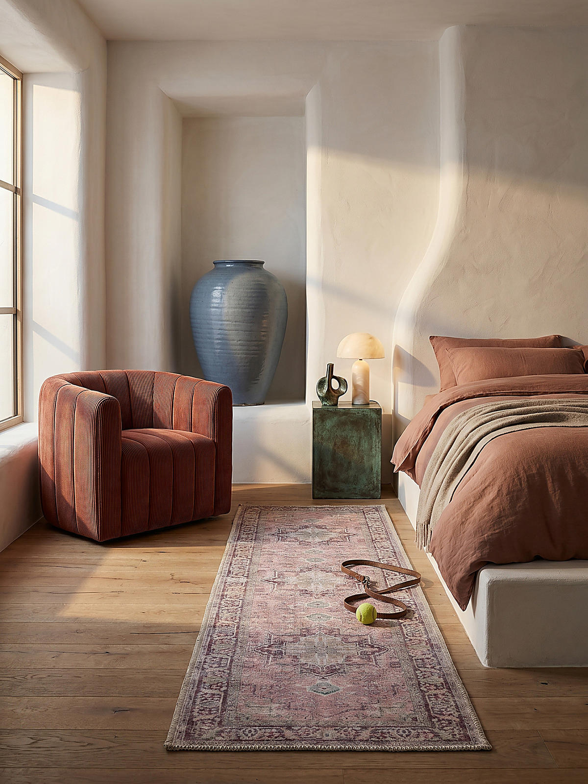 TEPPICH maschinenwaschbar Vintage-Design, recycelt HALD, Rosa 60x230 cm - Rosa, Textil (230/60cm) - KADIMA DESIGN