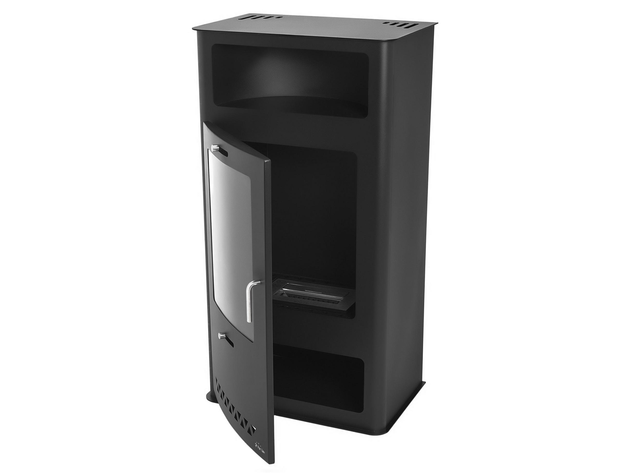 BIOETHANOL-OFEN Schwarz inklusive 2 L-Tank und 3 kW Leistung - Schwarz, Metall (52/98/34cm) - Purline