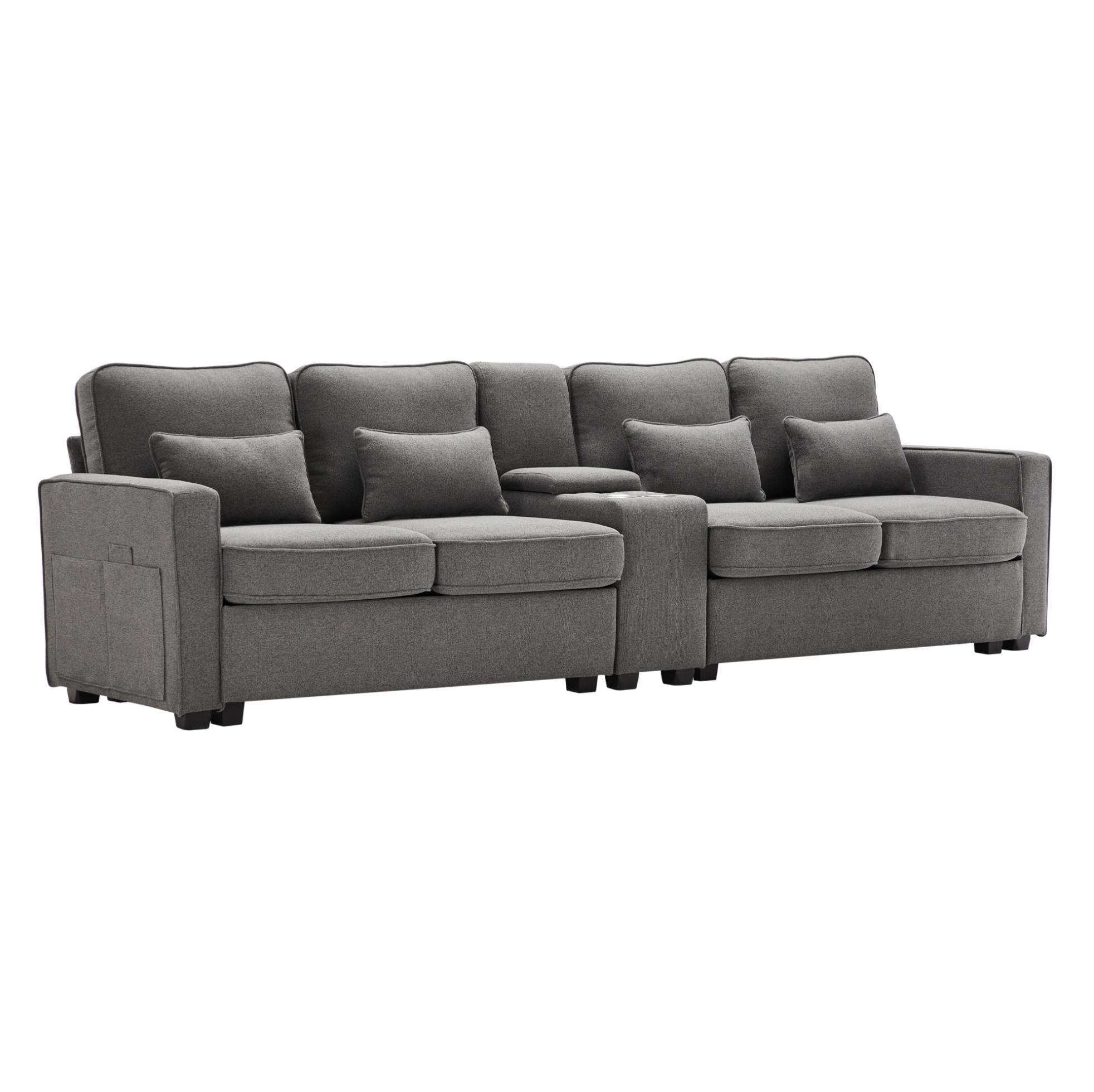 Meubliv Sofa Dunkelgrau 83x88x290 cm