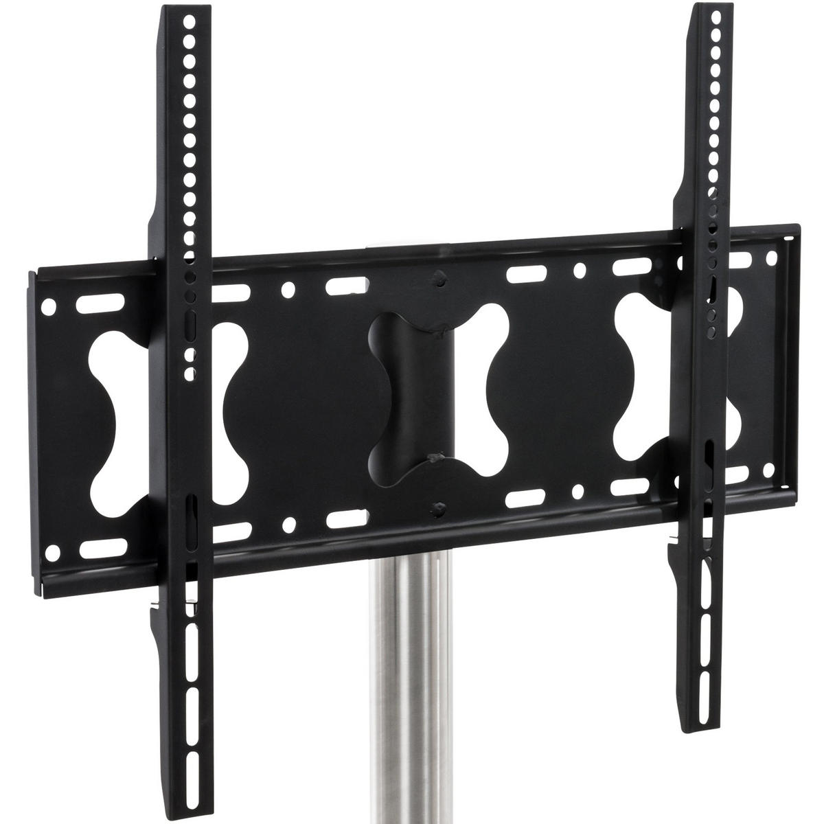 TV-STÄNDER WESEL rund 64x53x100cm Metall Edelstahl Fernsehständer - Edelstahlfarben, Metall (64/100/53cm) - DELUKE