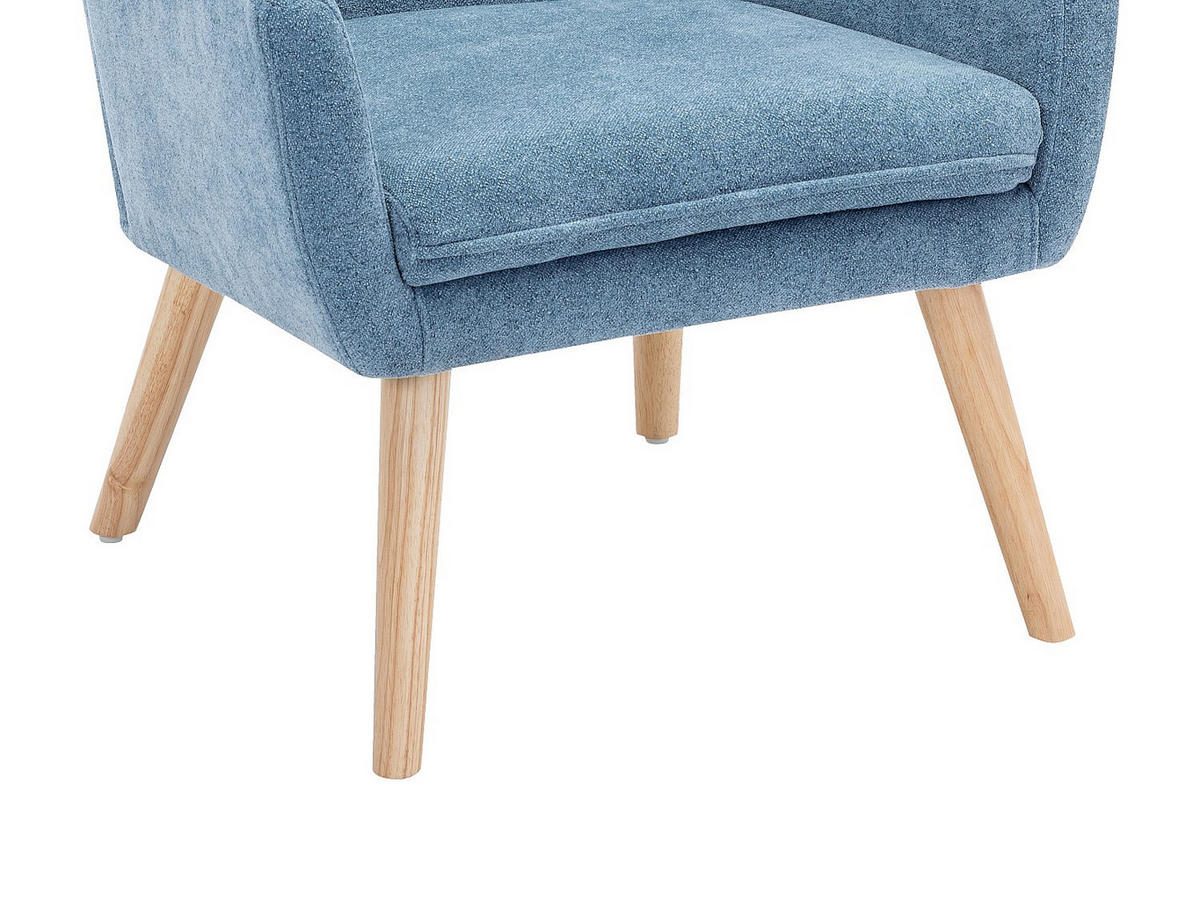 SESSEL - Stoff - Blau - SERINO - Blau, Textil (65/79/68cm) - Vente-Unique