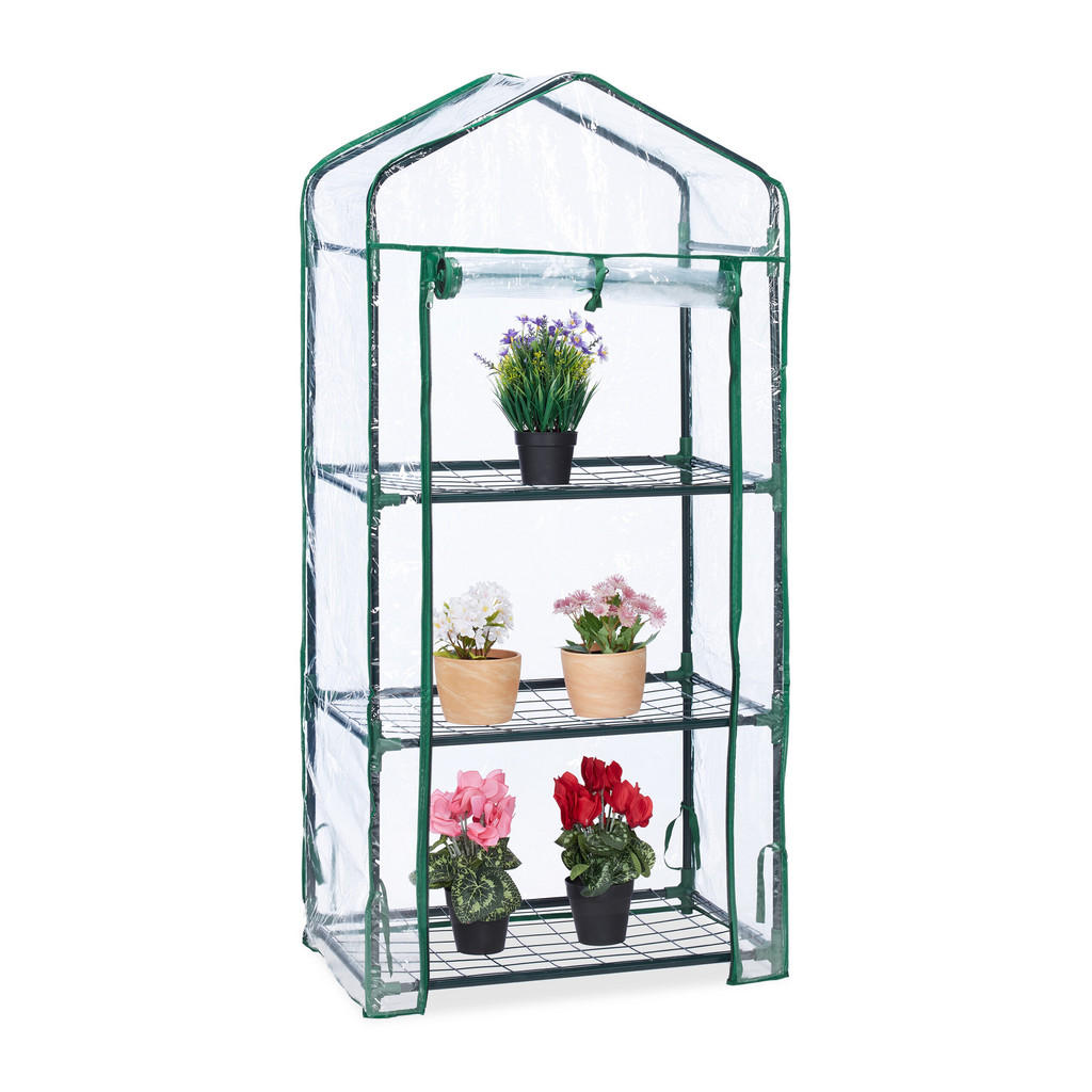SERĂ Verde transparentă 3 niveluri 128x60x40 cm
