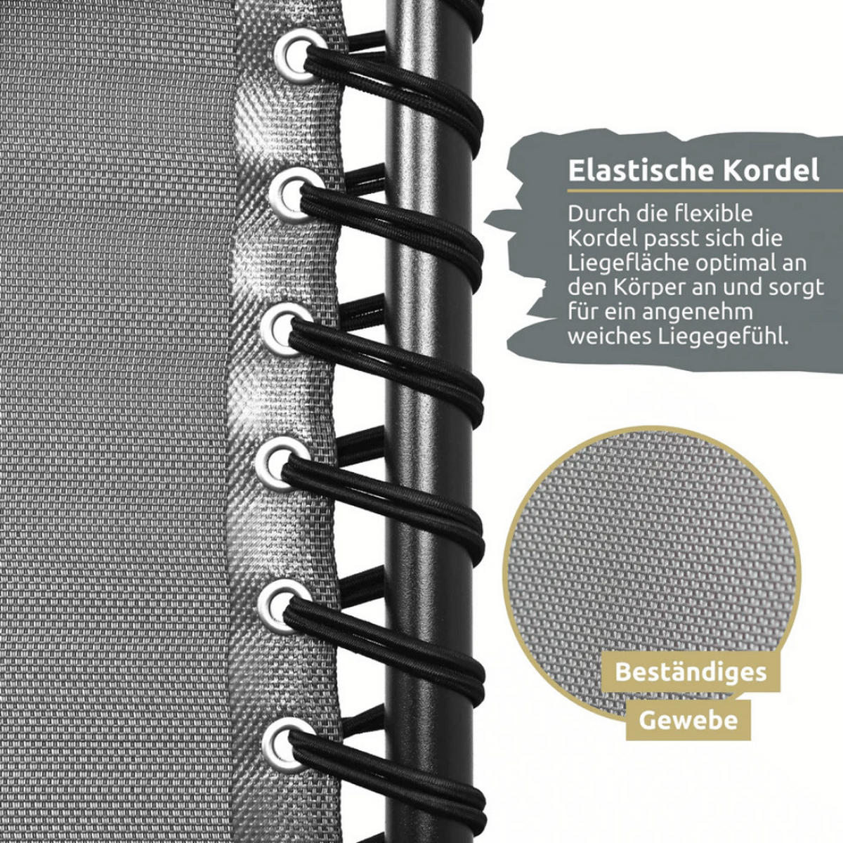 LIEGESTUHL Klappbar 2er Set BRUK mit Klapptisch Anthrazit - Anthrazit, Metall (65/77/86cm) - DELUKE