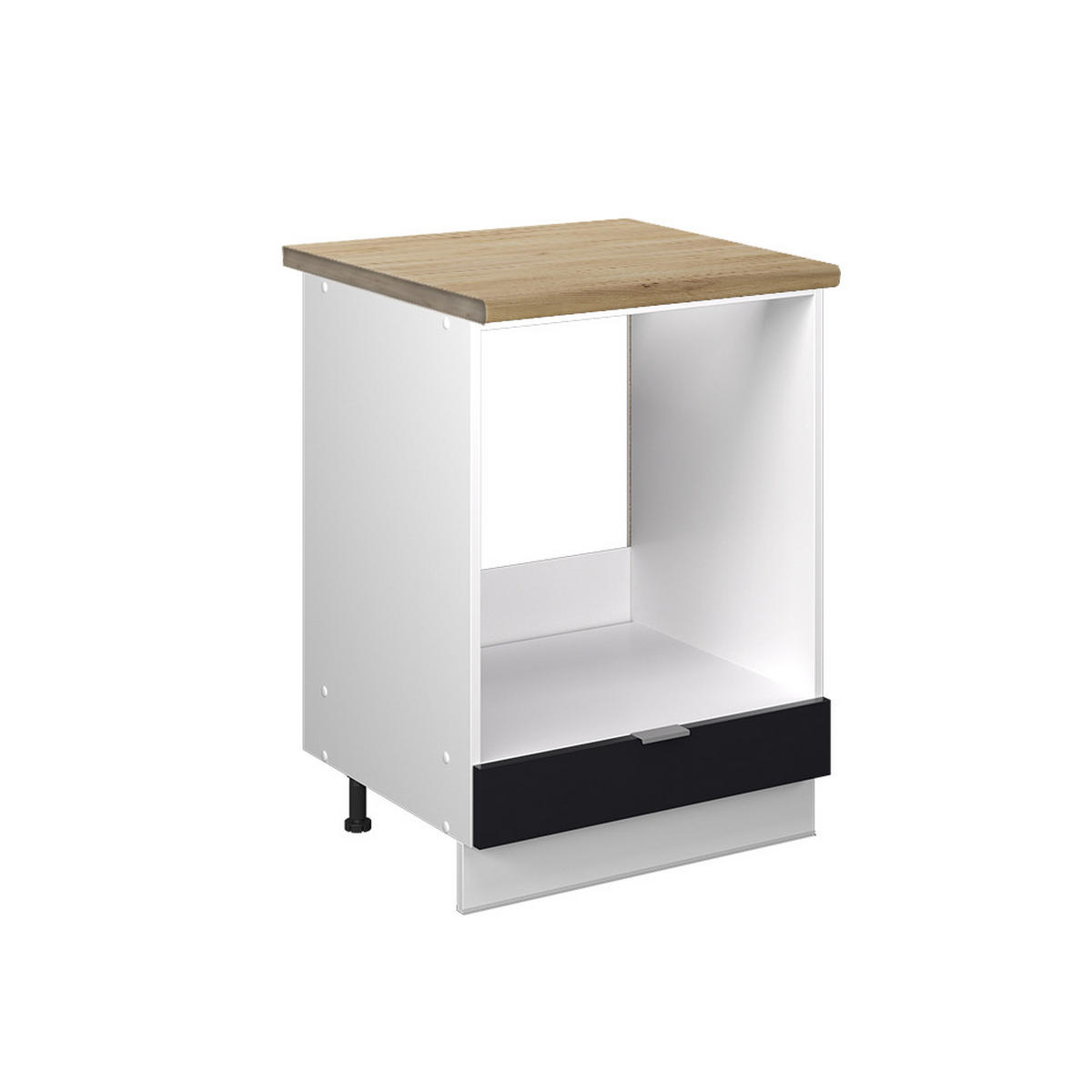 SKŘÍŇKA KE SPORÁKU Fame-Line, černé pruhy, 60 cm, dub AP - bílá/černá, kompozitní dřevo (60/82/60cm) - Vicco