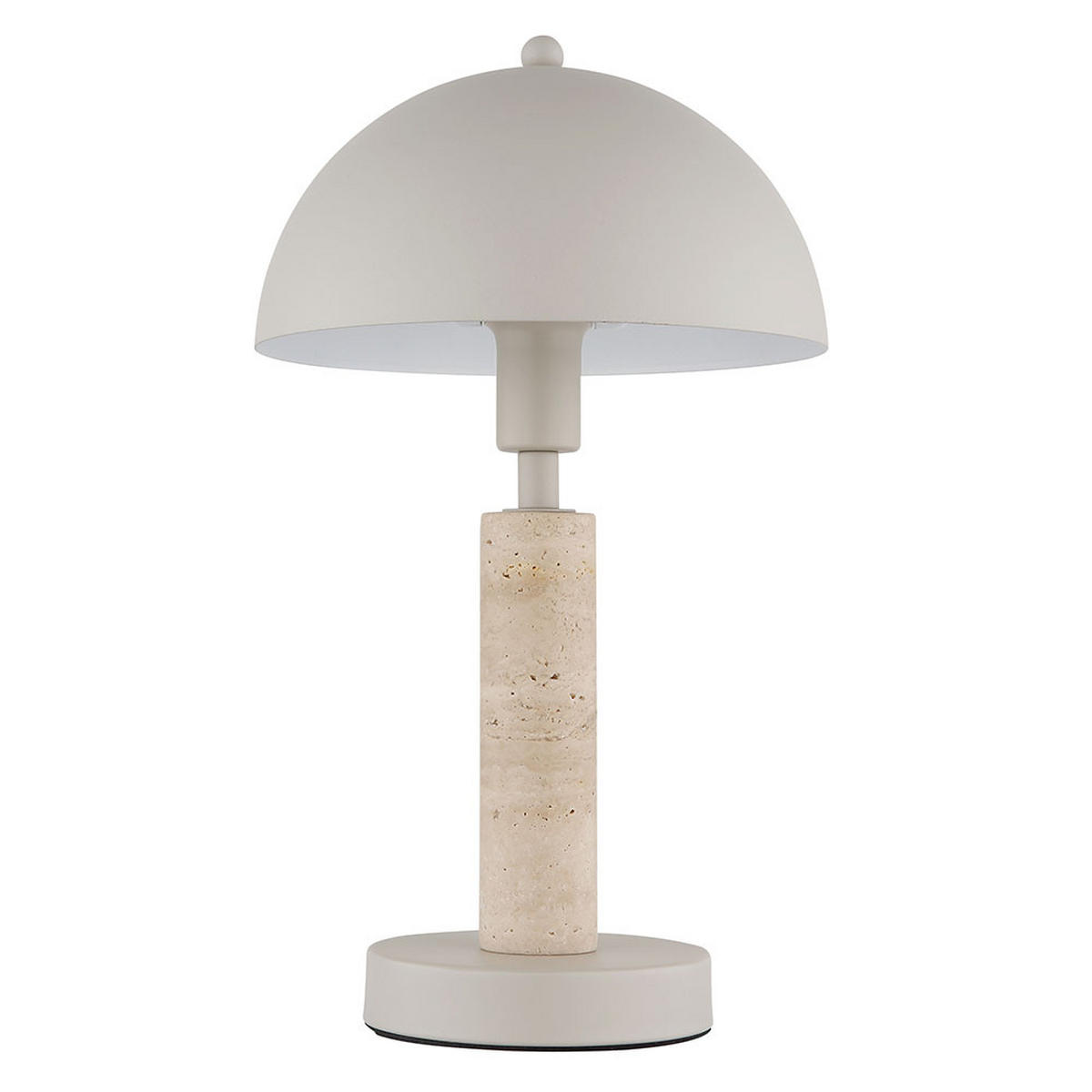 LED TISCHLEUCHTE Travertin Stein Sand - Bernsteinfarben, Metall (20/20/34cm) - Globo Lighting