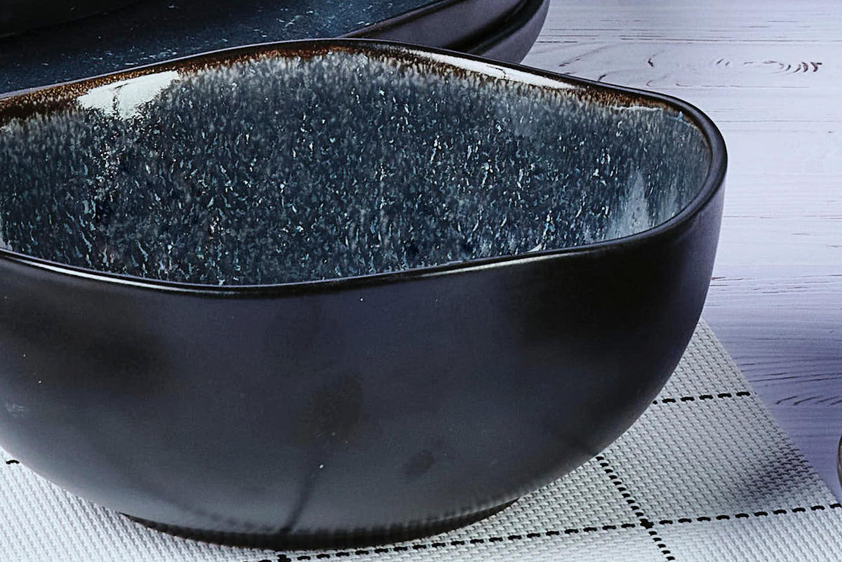 SCHALEN Iris Ø16,5cm - 6er-Set - Nachtblau - Blau, Keramik (16.5cm) - Björn