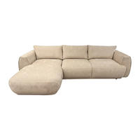 SOFA - 5 Personen - stoff - beige Pukima - Beige, Kunststoff/Textil (276/97cm) - Vente-Unique