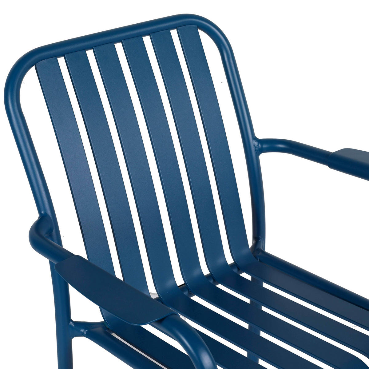 GARTENSTUHL, Blau - Blau, Metall (61/85/62cm) - Oviala