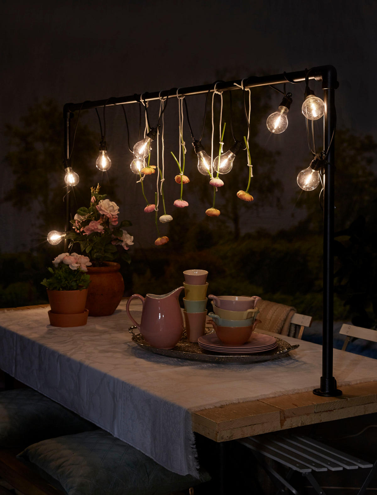 PARTYLICHTER 13.5/13.5/29cm - Schwarz, Kunststoff (29cm) - Luxform