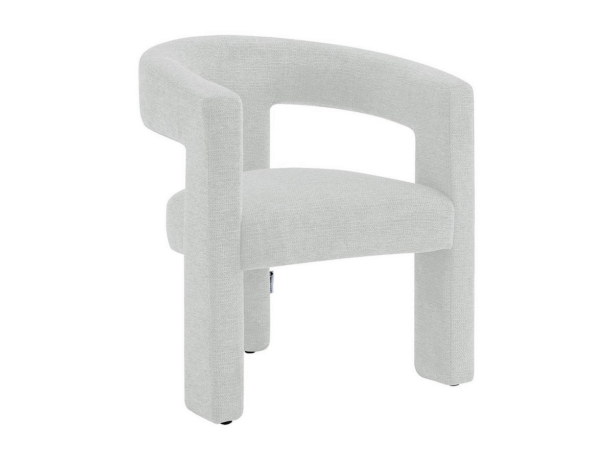 SESSEL mit gerader Rückenlehne - 1 Person - stoff - weiß Favina - Creme, Textil (64/75/59cm) - Vente-Unique