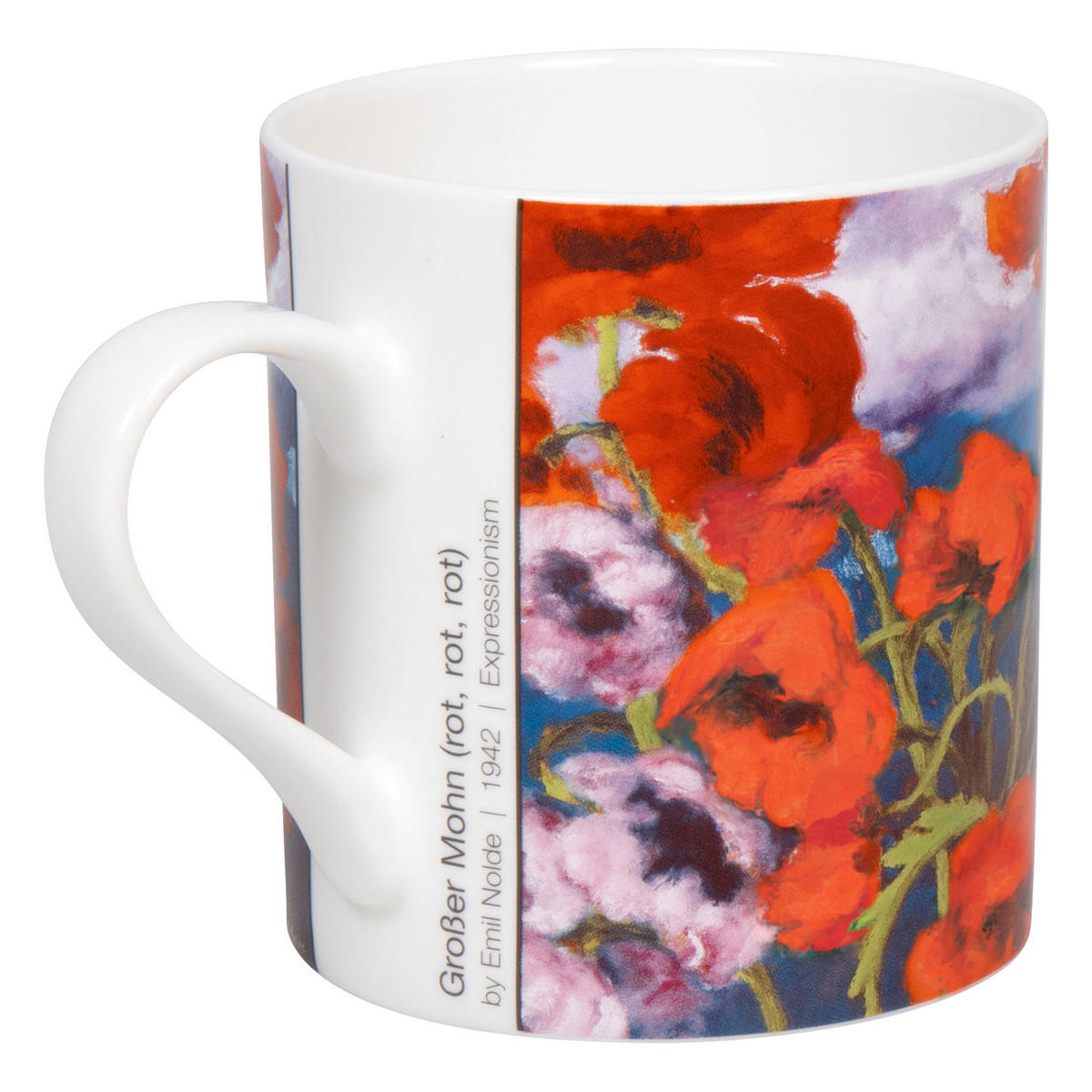 KAFFEEBECHER Großer Mohn - Emil Nolde - Naturfarben, Keramik (0.39L) - Könitz