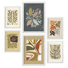 POSTER Set Mit 6 Pflanze im ethnischen Stil Größe A3 & A4 Weißer Rahmen - Weiß, Papier (29.7/1cm) - Nacnic
