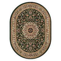 TEPPICH ATLAS oval grün orientalisch 200/300 cm - Grün, Textil (200/300cm) - Tapiso
